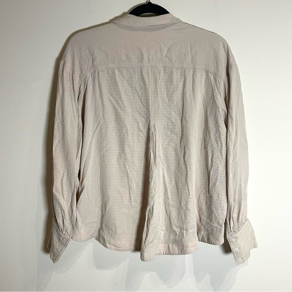 Free People Erin Buttondown in Tea/Cream size XS - Picture 8 of 12